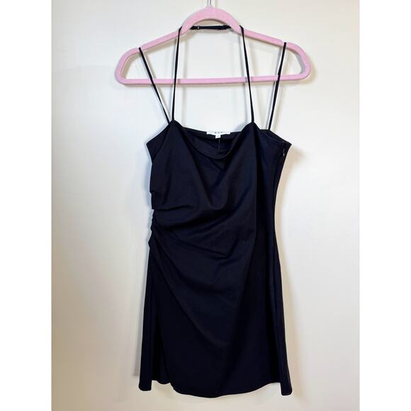 NEW NWT A.L.C Charlie Black Mini Dress Size 6 LBD - Picture 1 of 6